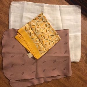3 vintage scarves